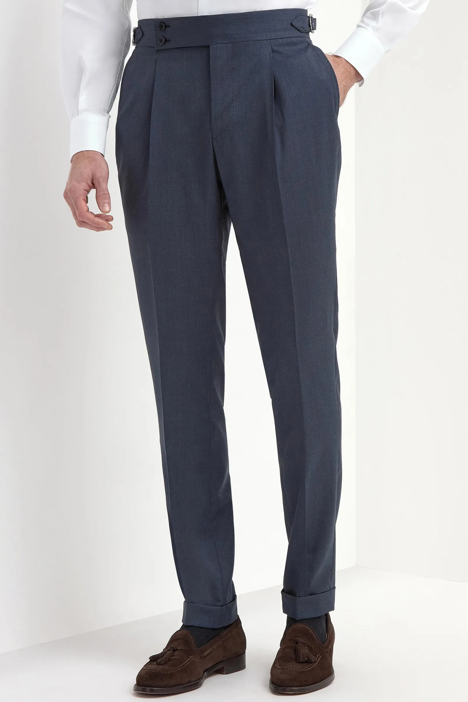 avio_blue_soragna_trouser_0.webp Avio blue Soragna trousers - Made in Italy