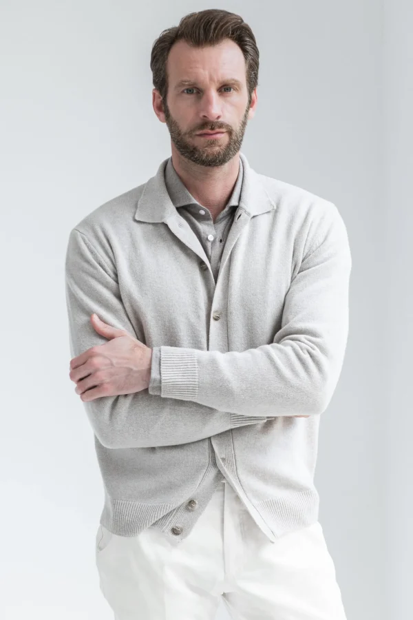Beige Cardigan – Made in Italy
