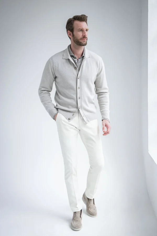 Beige Cardigan – Made in Italy