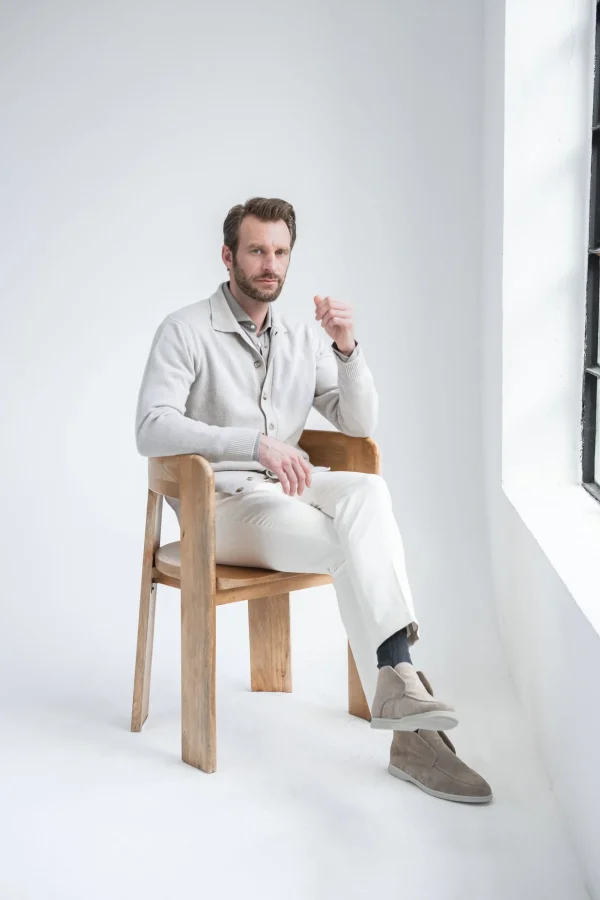 Beige Cardigan – Made in Italy