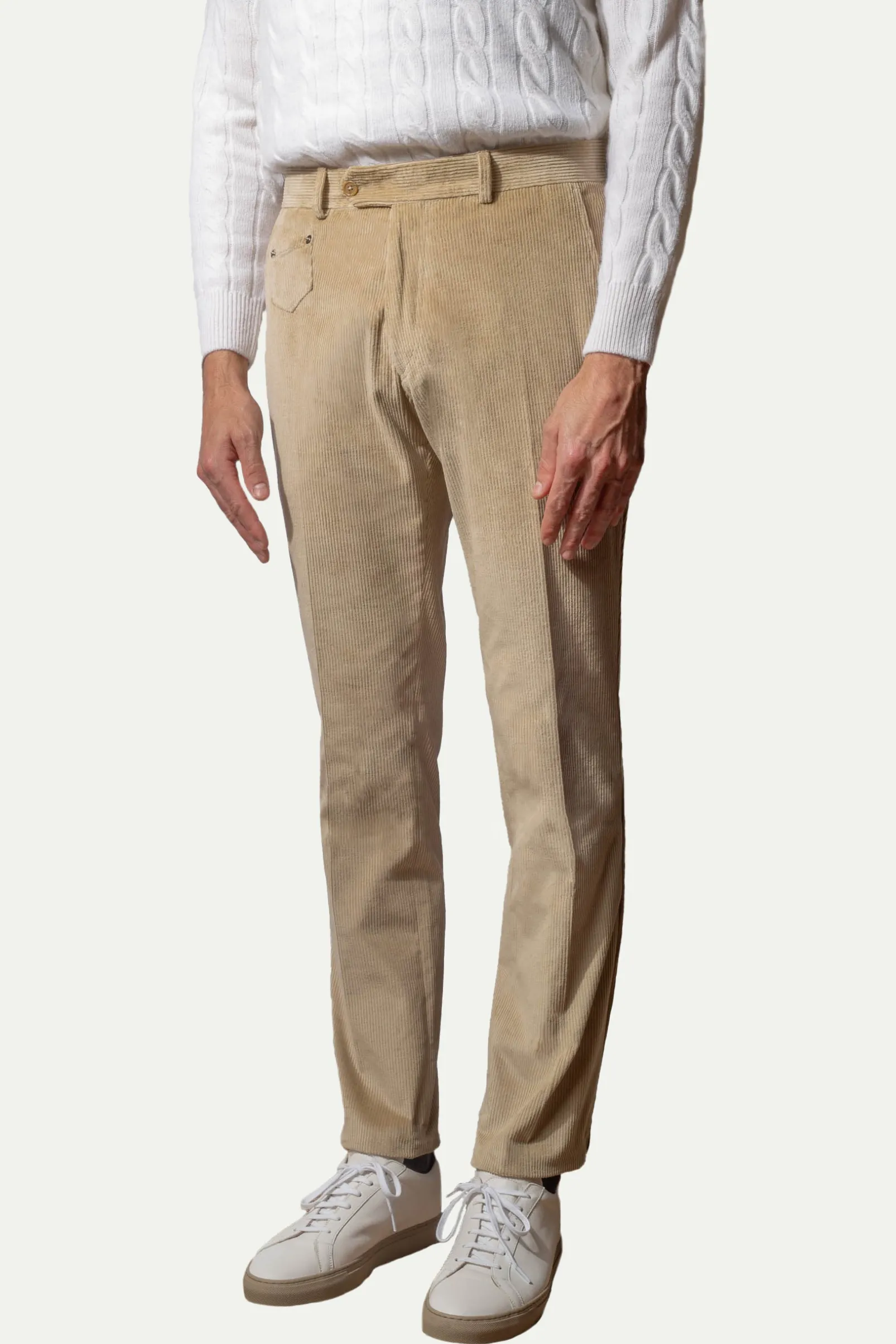 beige_corduroy_sirmione_t_3.webp Beige corduroy Sirmione trousers - Made in Italy