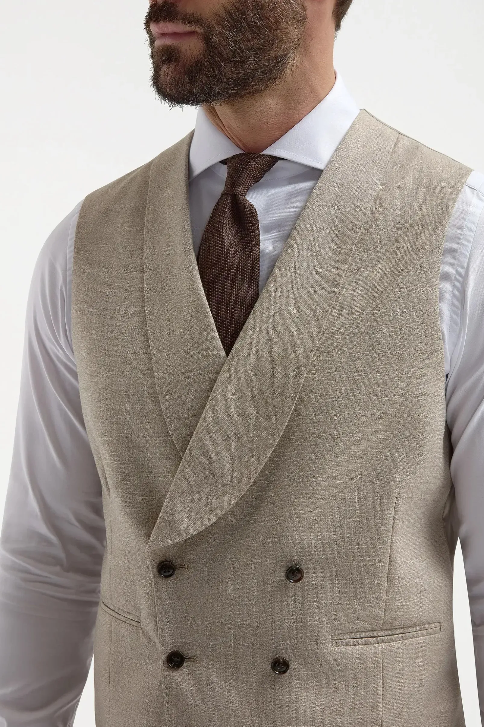 beige_double_breasted_wai_1.webp Beige double breasted waistcoat - Made in Italy
