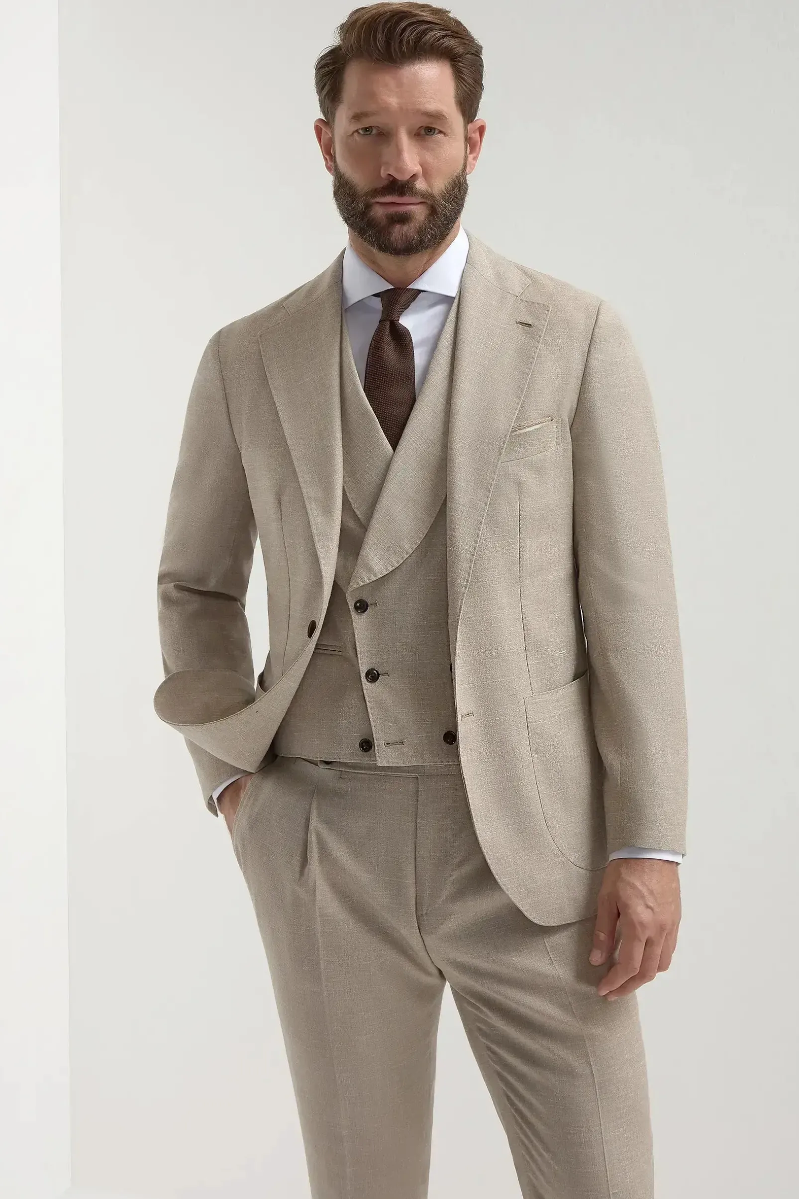beige_double_breasted_wai_3.webp Beige double breasted waistcoat - Made in Italy