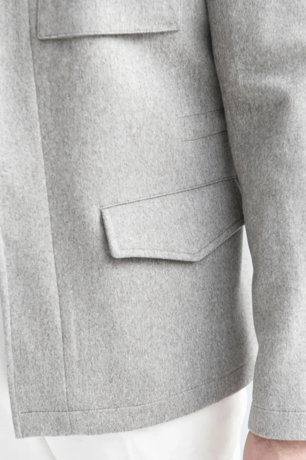 Beige field jacket - Made in Italy