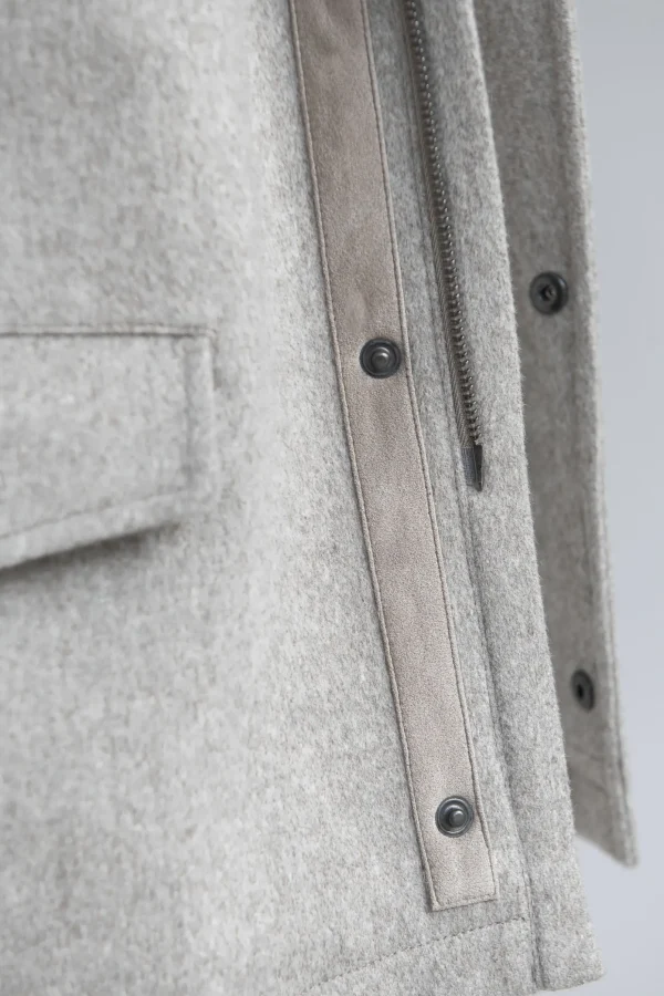Beige field jacket - Made in Italy