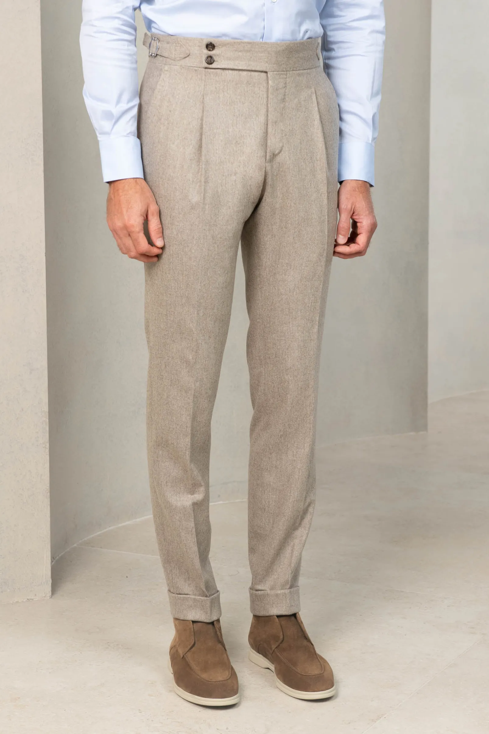 beige_flannel_soragna_tro_2.webp Beige flannel Soragna trousers - Made in Italy