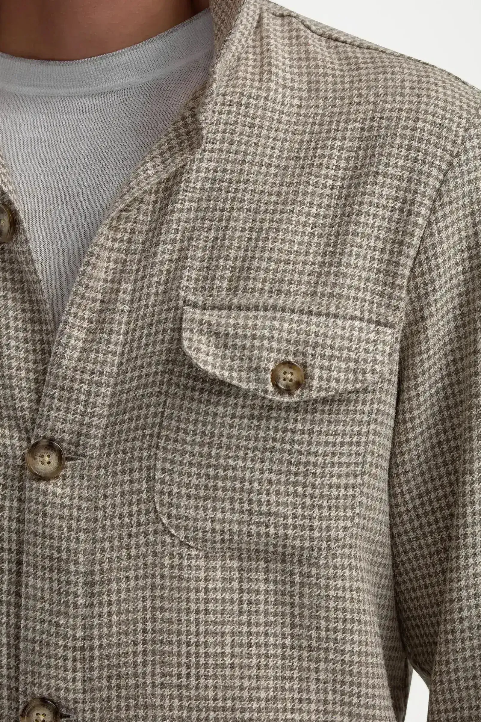 beige_houndstooth_safari__1.webp Beige houndstooth safari jacket - Made in Italy
