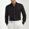 Black linen shirt - Made in Italy