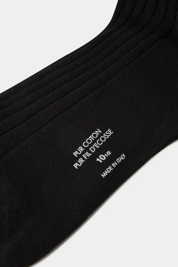 Black long socks - Made in Italy