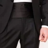 Black Silk Cummerbund - Made in Italy