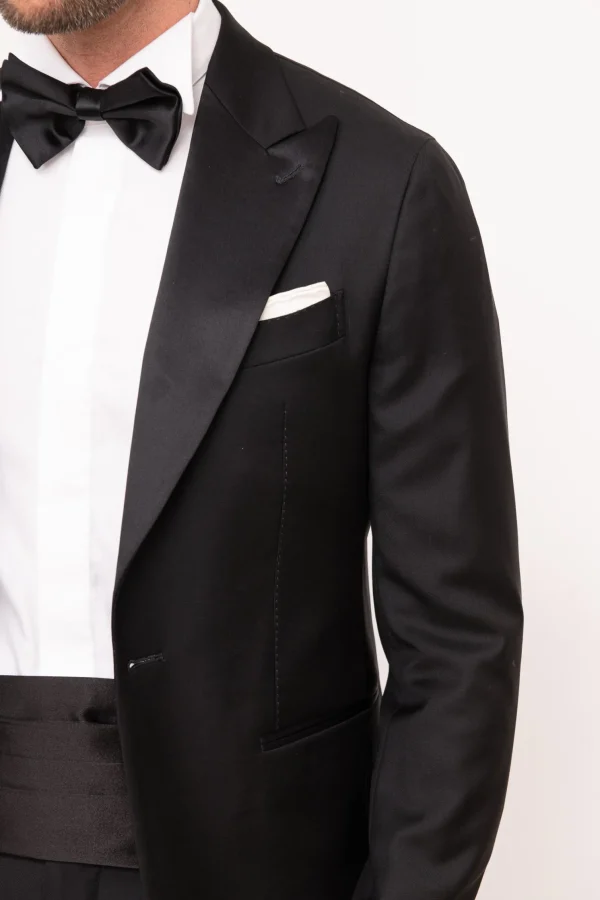 Black Silk Cummerbund - Made in Italy