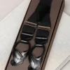 Black suspenders - Made in Italy