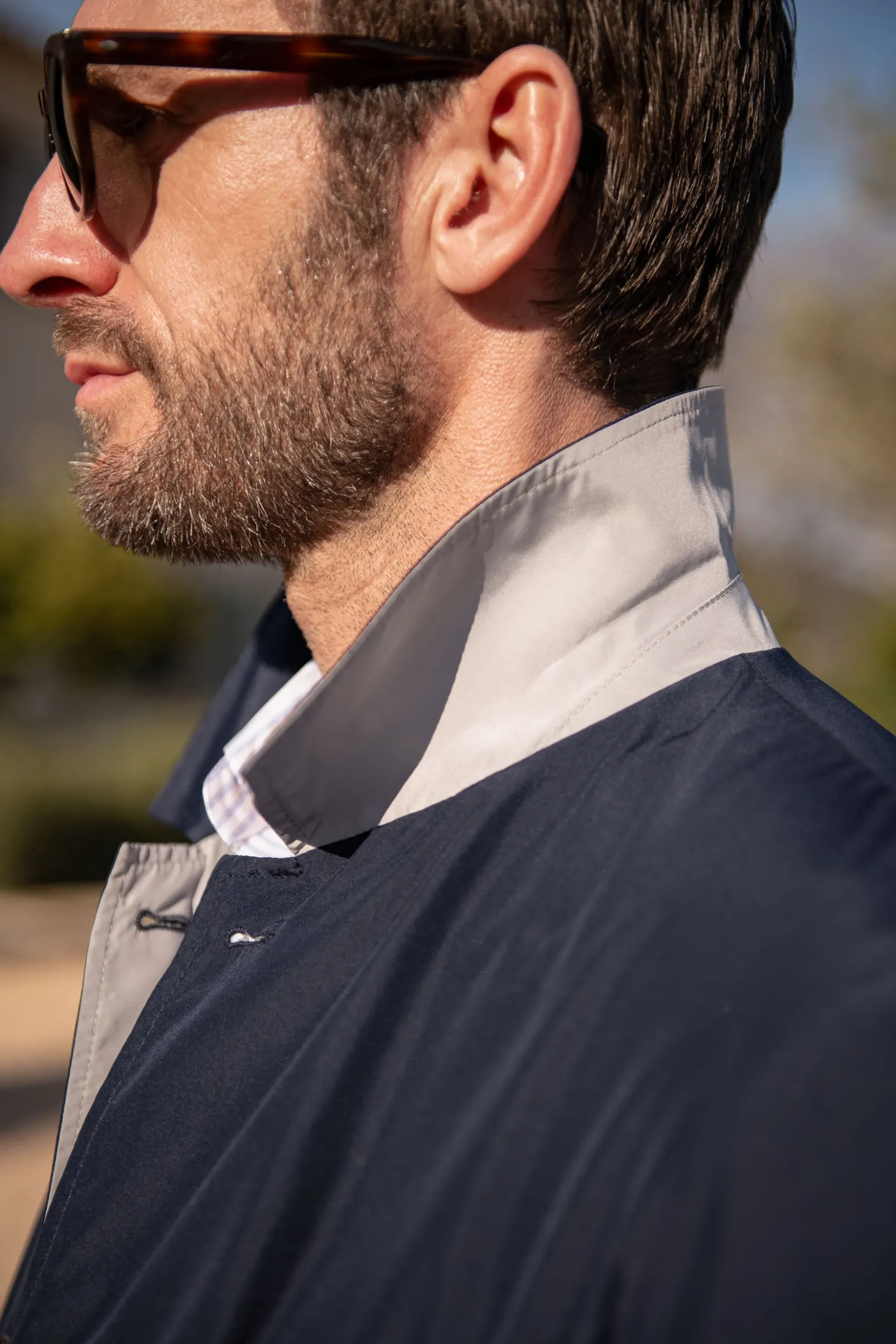 blue_and_grey_reversible__2.webp Blue and grey reversible raincoat - Made in Italy