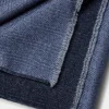 Blue and light blue reversible herringbone scarf - Made in Italy