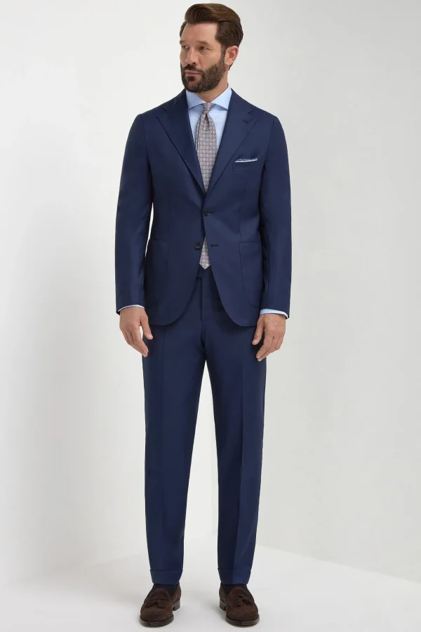 Blue birdseye suit - Made in Italy