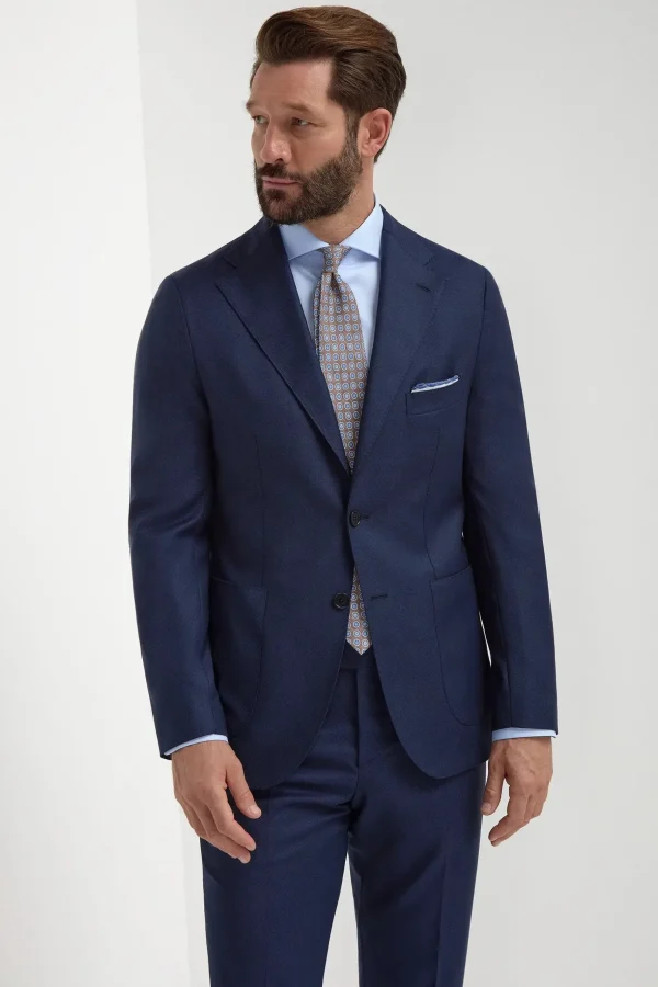 Blue birdseye suit - Made in Italy