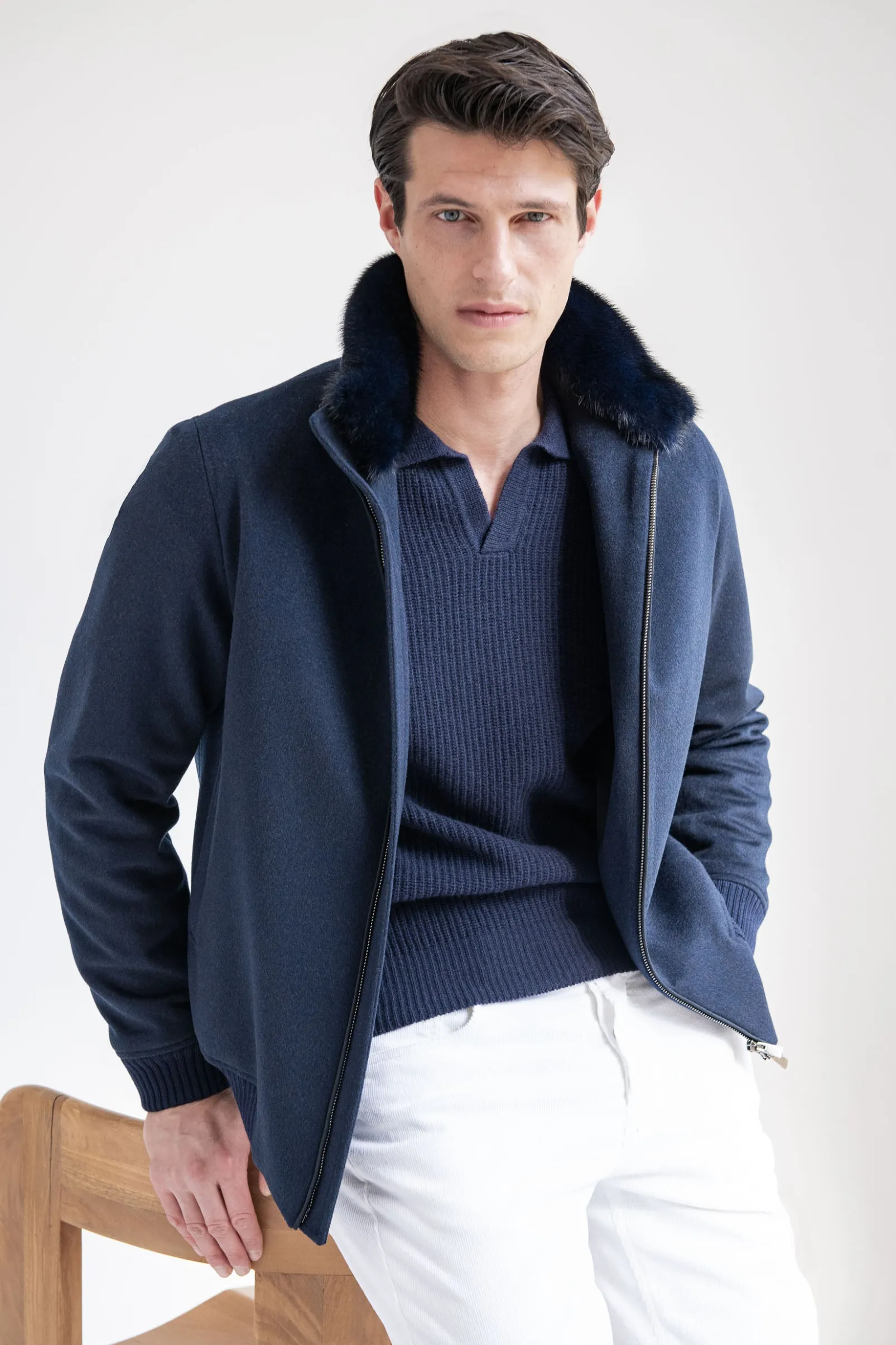 blue_bomber_with_removabl_0.webp Blue bomber with removable mink collar – Made in Italy