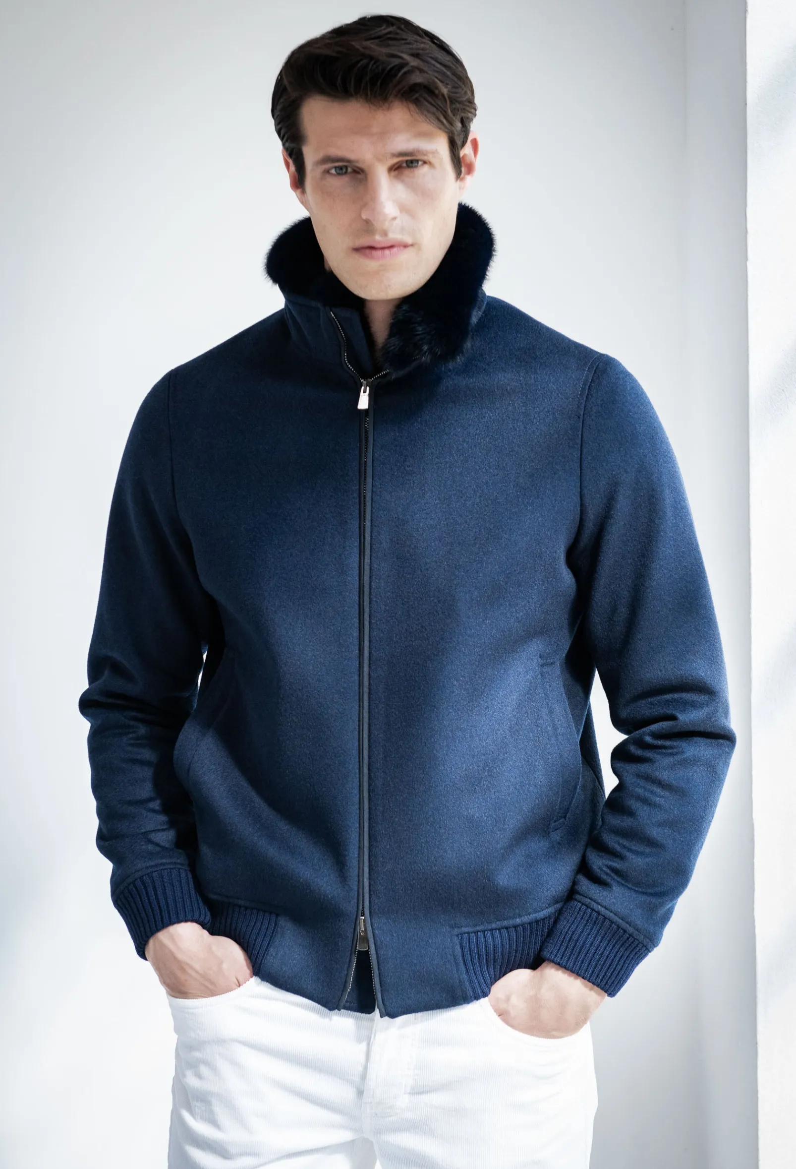 blue_bomber_with_removabl_4.webp Blue bomber with removable mink collar – Made in Italy