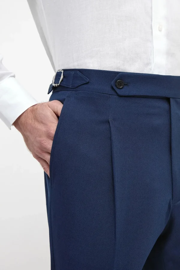 Blue cotton shorts - Made in Italy