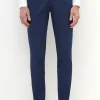Blue cotton Soragna trousers - Made in Italy