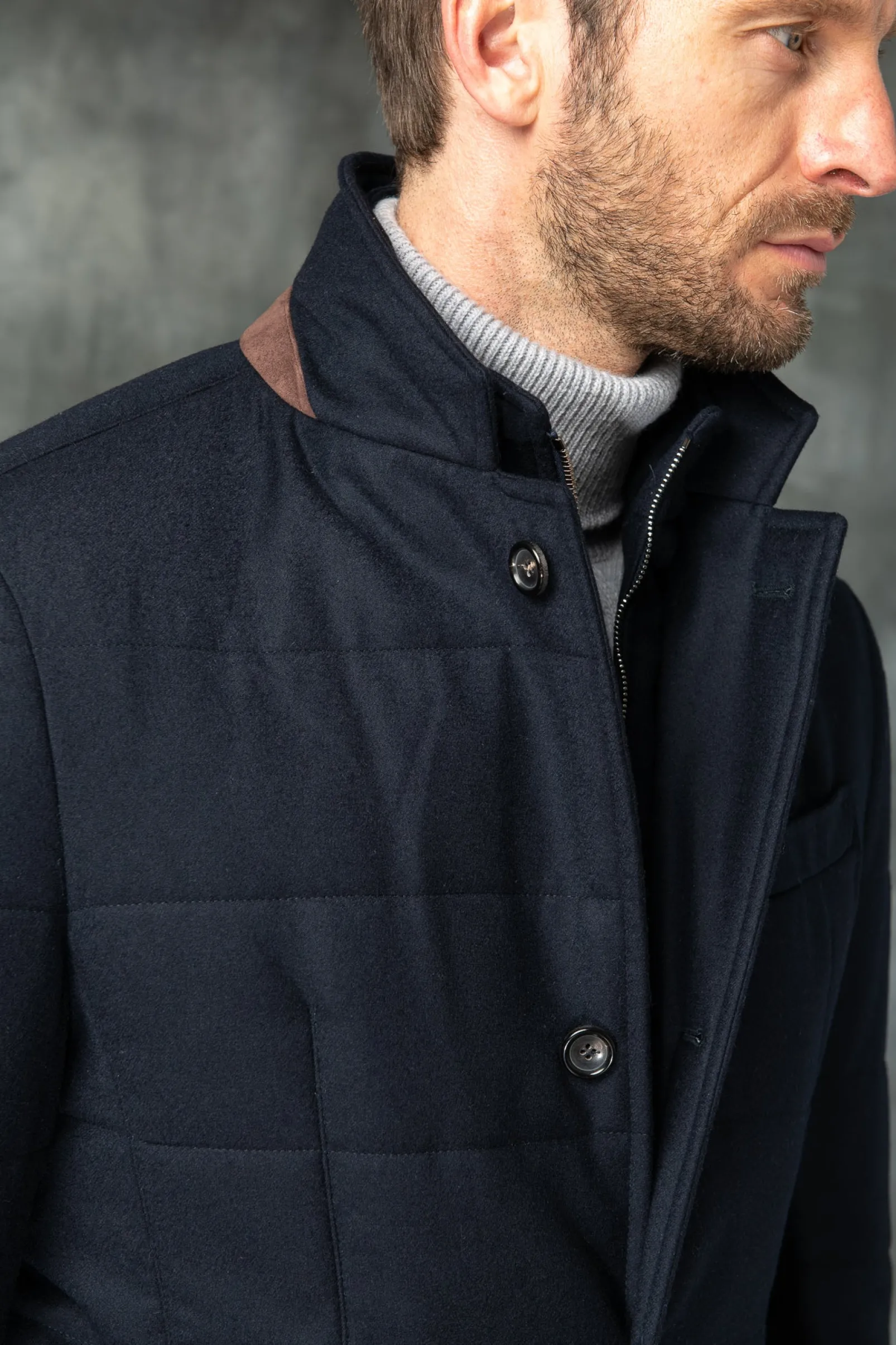 blue_down_jacket_in_wool__5.webp Blue down jacket in wool & cashmere – Made in Italy