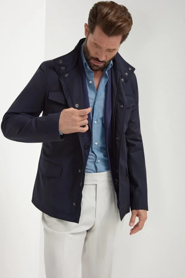 Blue field jacket - Made in Italy