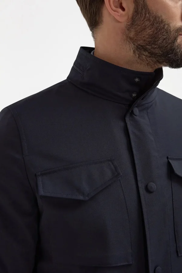 Blue field jacket - Made in Italy