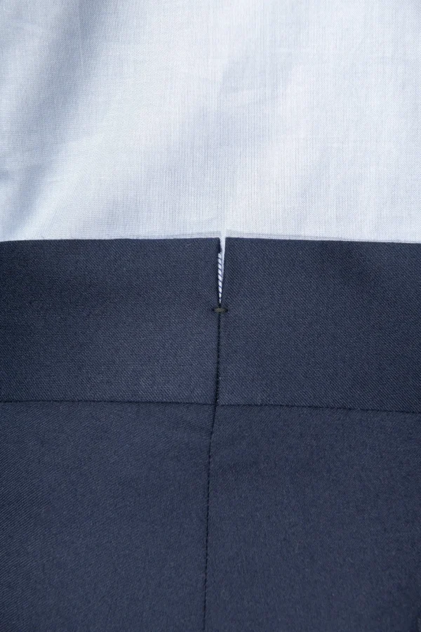 Blue flannel Limited Edition trousers - Made in Italy