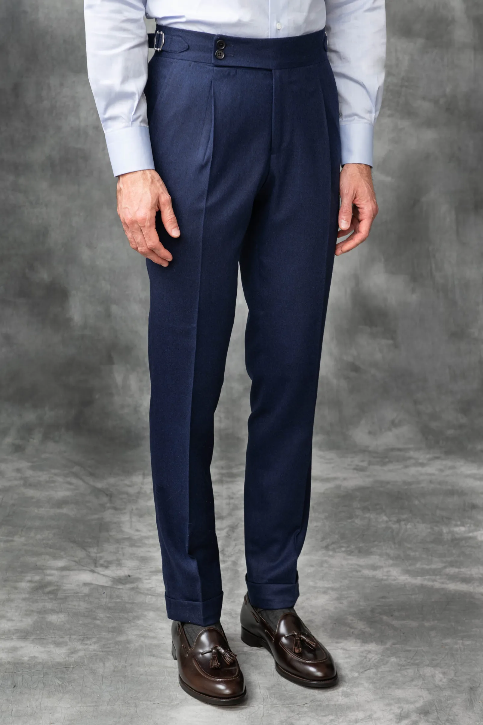 blue_flannel_soragna_trou_1.webp Blue flannel Soragna trousers - Made in Italy
