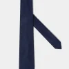 Blue flannel tie - Made In Italy