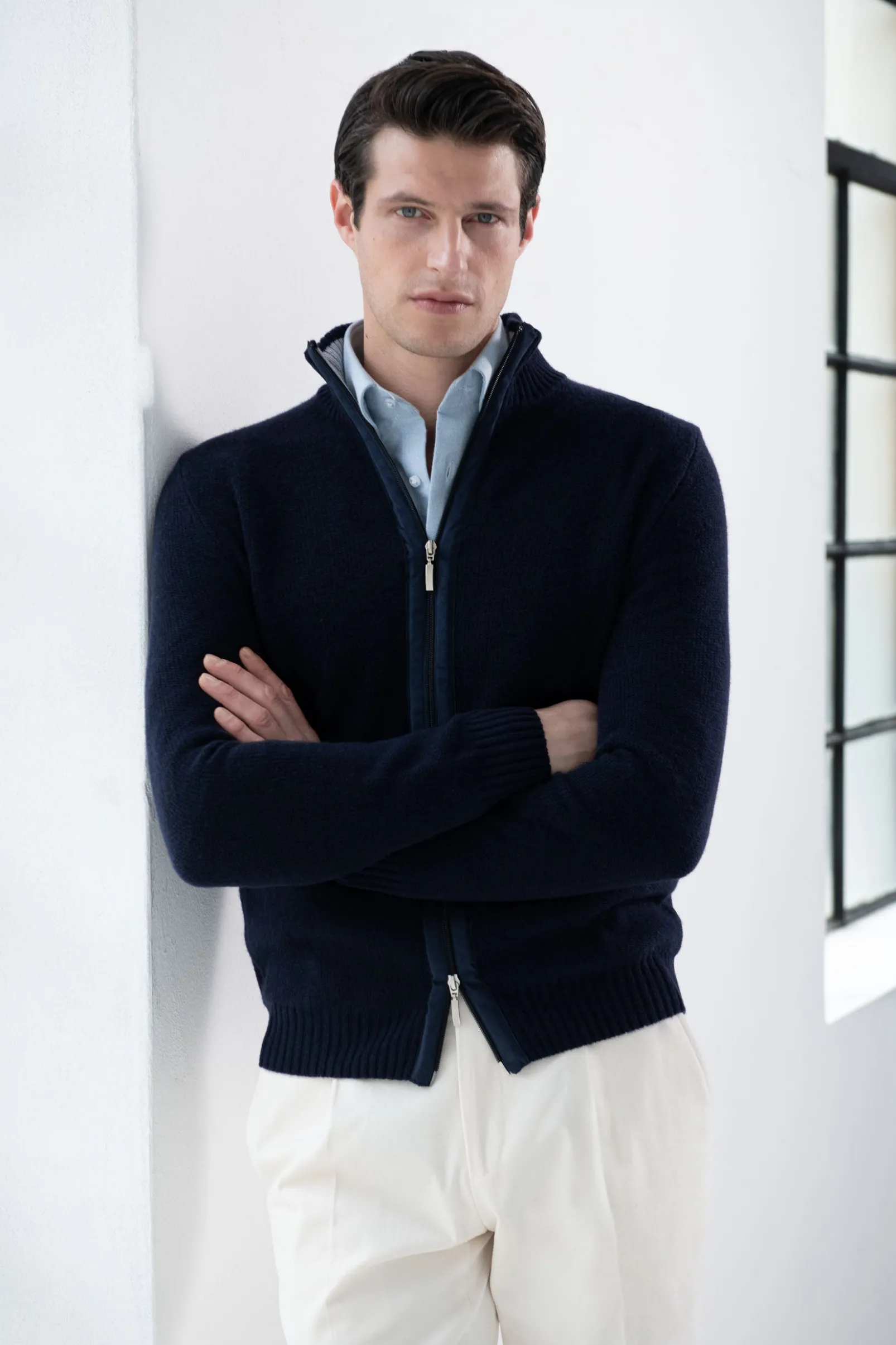 blue_honeycomb_cashmere_b_0.webp Blue honeycomb cashmere blend full zip – Made in Italy