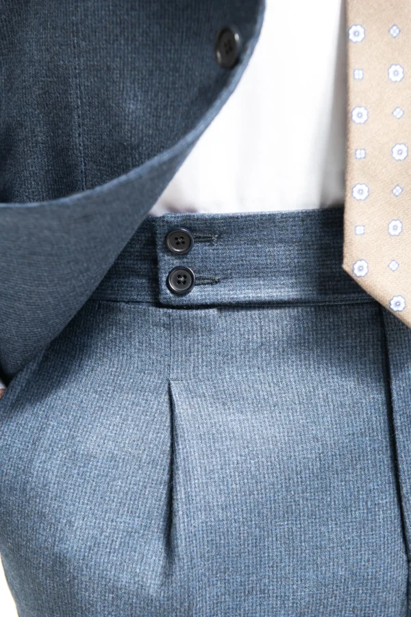 Blue houndstooth suit