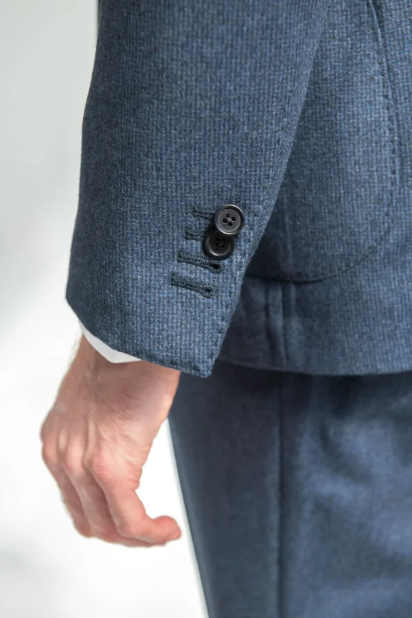 Blue houndstooth suit
