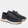 Blue knitted sneakers - Made In Italy