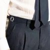 Blue linen trousers "Soragna Capsule Collection" - Made in Italy