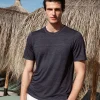 Blue linen t-shirt - Made in Italy