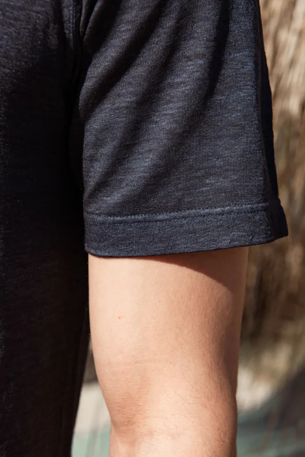 Blue linen t-shirt - Made in Italy