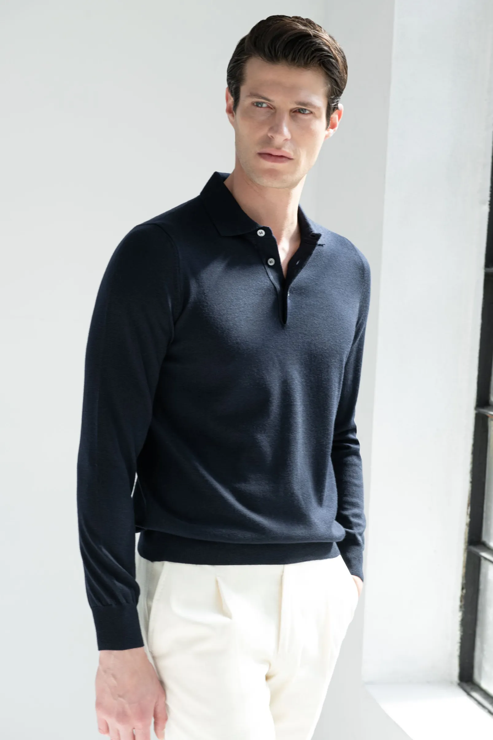 blue_merino_polo__made_in_0.webp Blue Merino polo - Made in Italy