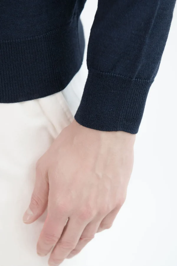 Blue Merino Turtleneck – Made in Italy