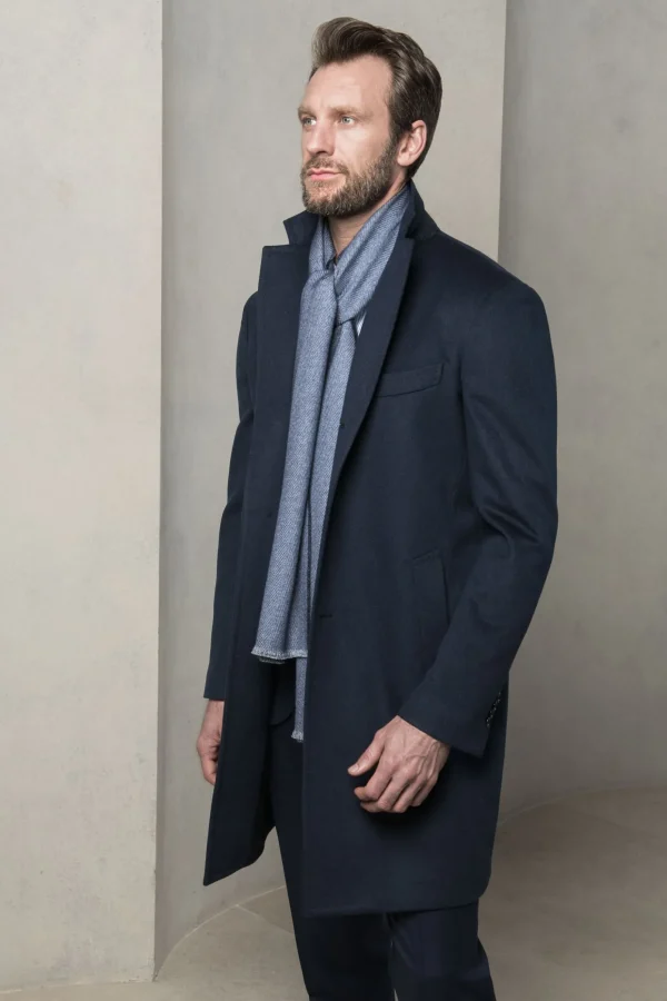 Blue overcoat - Made in Italy