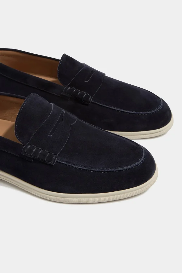 Blue penny loafers - Made in Italy