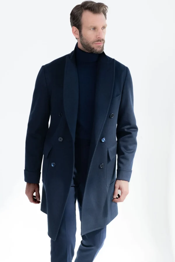 Blue Polo coat - Made in Italy