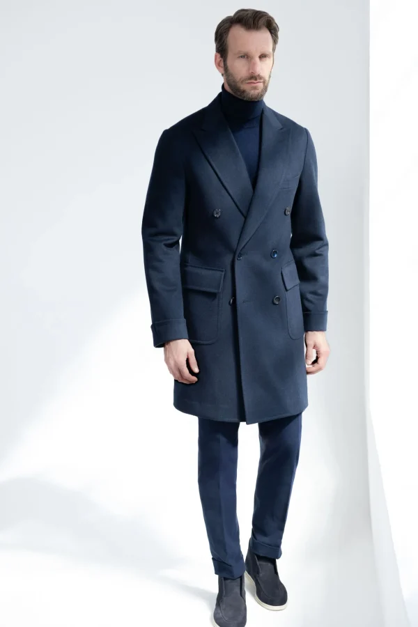 Blue Polo coat - Made in Italy