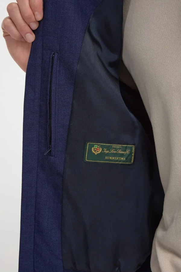Blue short jacket – Made in Italy