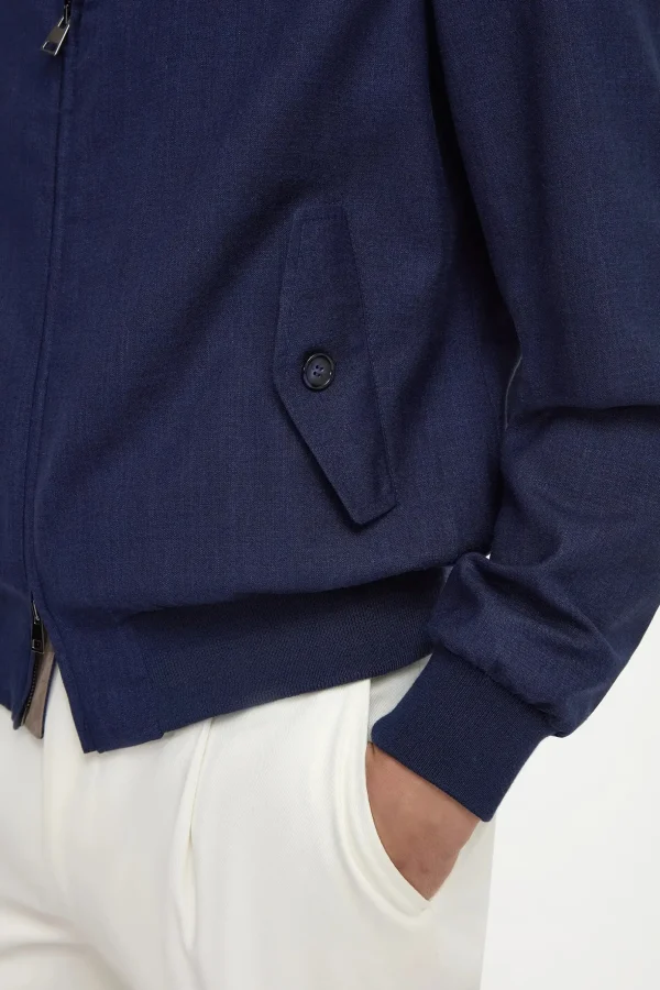 Blue short jacket – Made in Italy
