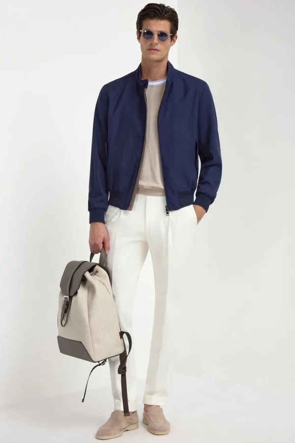 Blue short jacket – Made in Italy