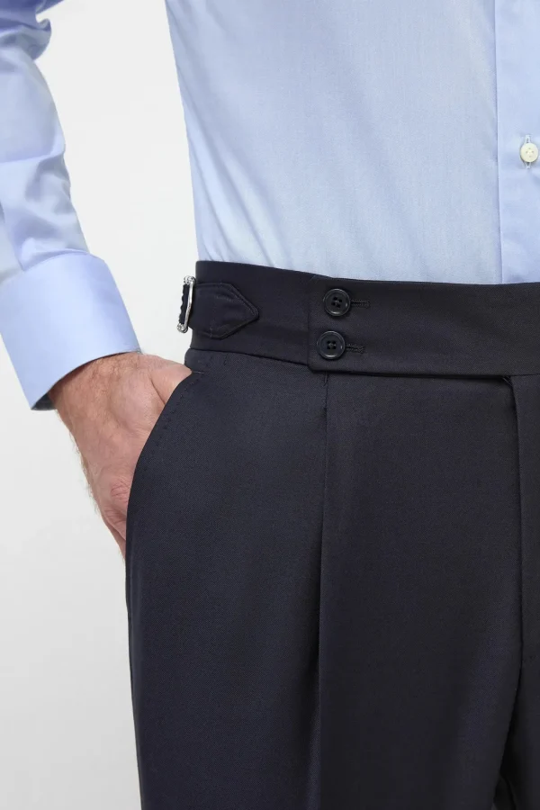 Blue Soragna trousers - Made in Italy