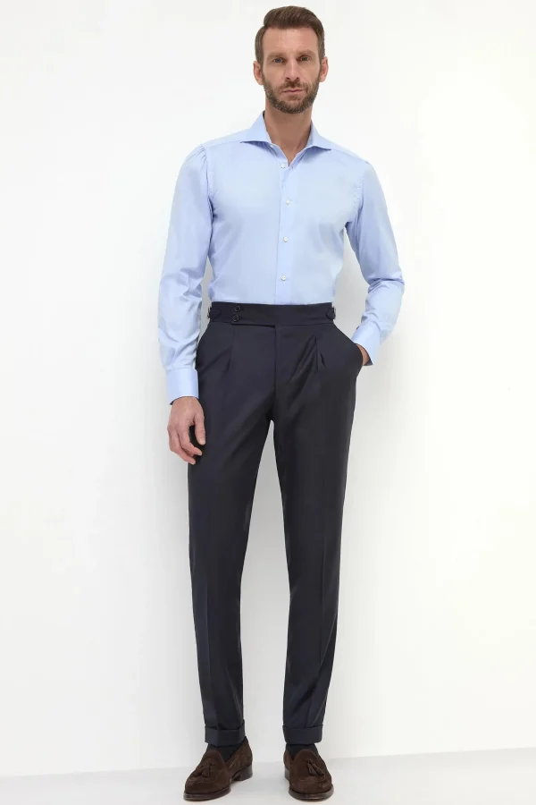 Blue Soragna trousers - Made in Italy