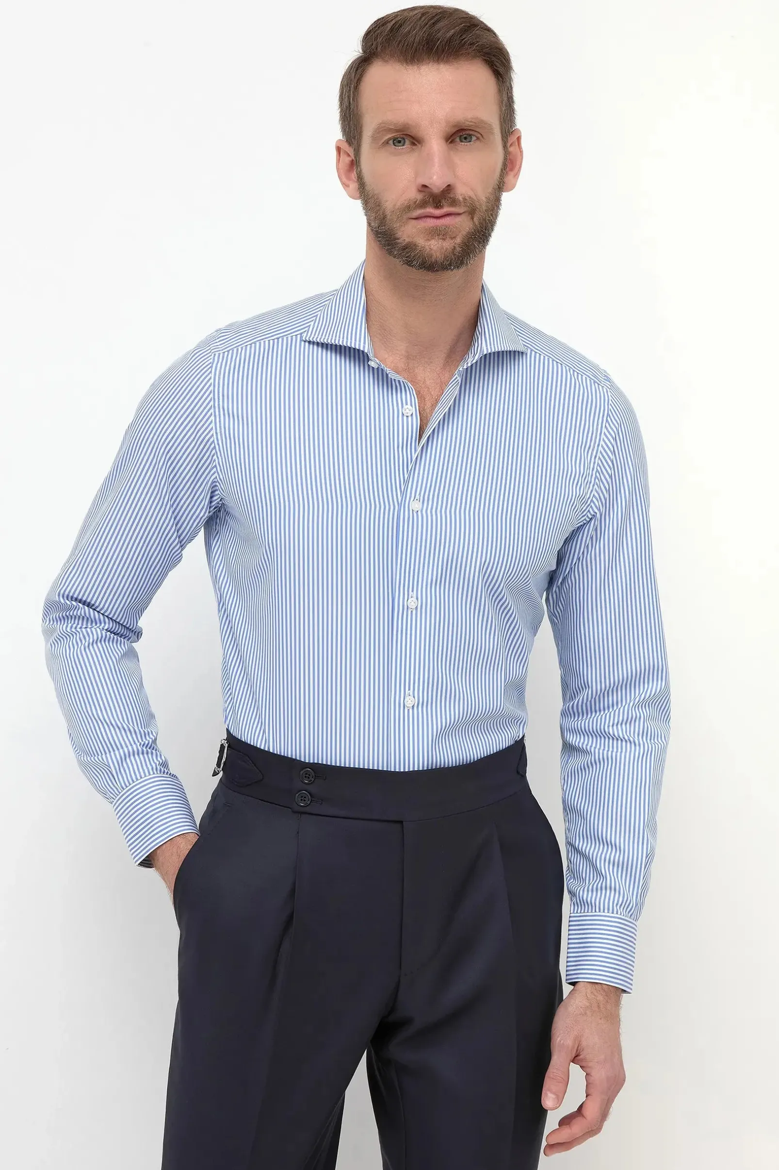 blue_striped_shirt__made__2.webp Blue Striped Shirt - Made in Italy