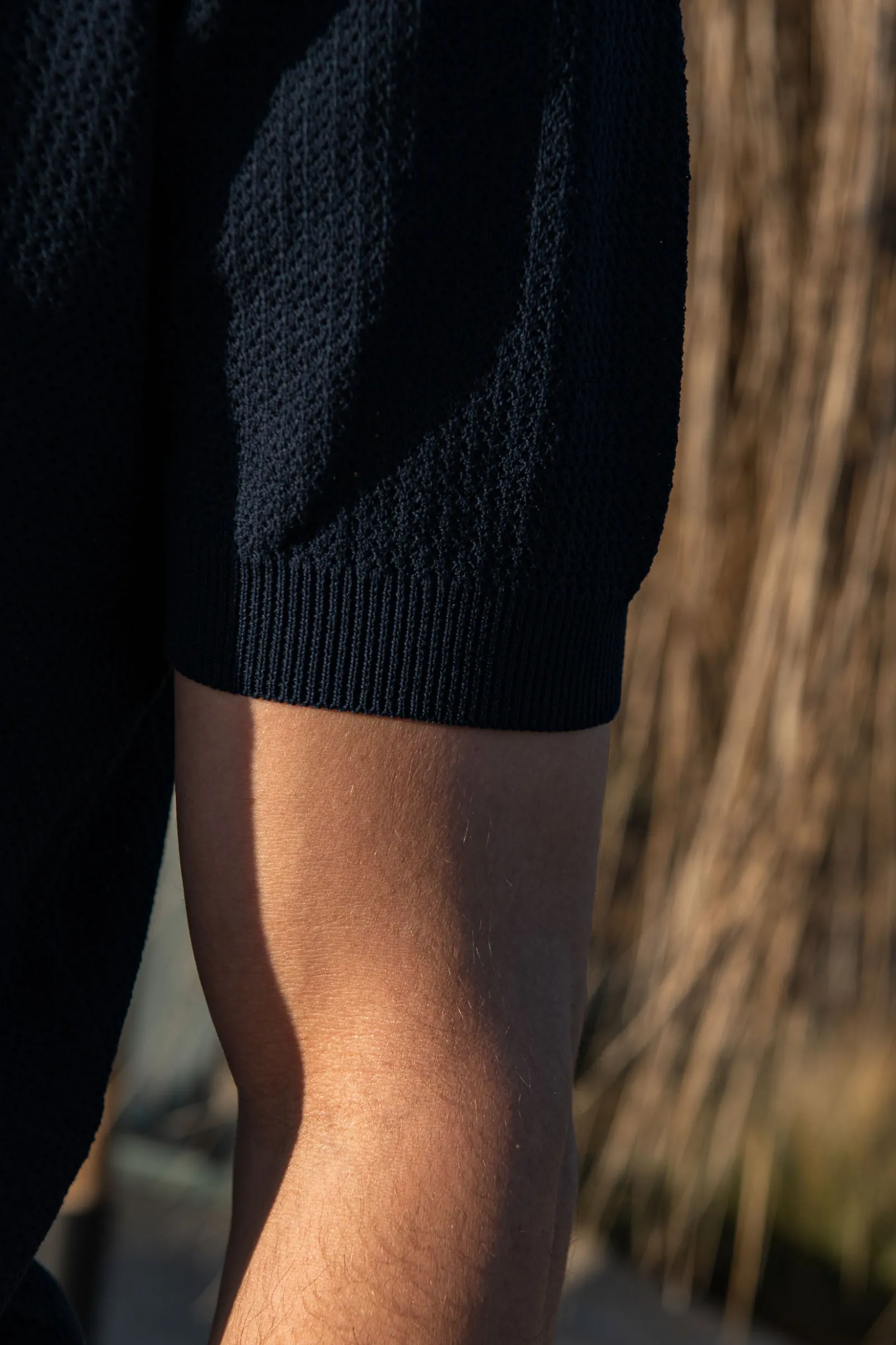 blue_textured_knit_polo_w_2.webp Blue textured knit polo with zip - Made in Italy